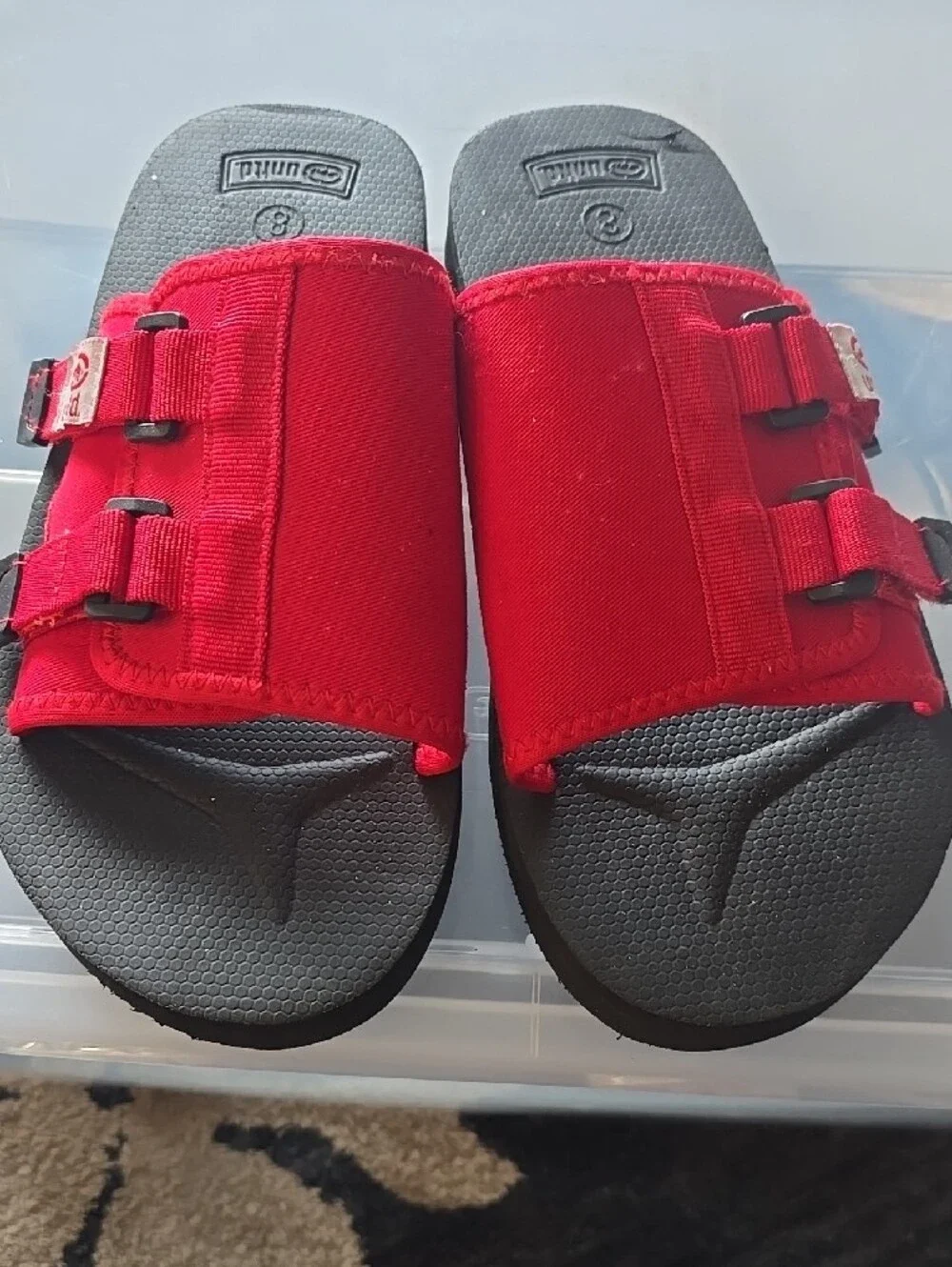 Ecko Unlimited Red Men's Slide Sandals